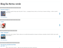 Tablet Screenshot of blogdamentaverde.blogspot.com