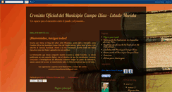 Desktop Screenshot of cronistacampoeliasmerida.blogspot.com
