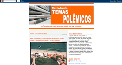 Desktop Screenshot of discutindotemaspolemicos.blogspot.com