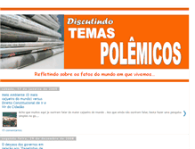Tablet Screenshot of discutindotemaspolemicos.blogspot.com