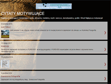 Tablet Screenshot of cytaty-motywujace.blogspot.com