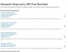 Tablet Screenshot of malayalam-songs-lyrics.blogspot.com