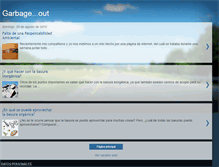 Tablet Screenshot of garbageoutzerowaste.blogspot.com
