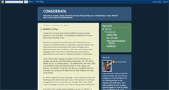 Desktop Screenshot of considerata.blogspot.com