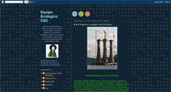 Desktop Screenshot of ecologiacsc.blogspot.com