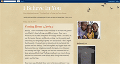 Desktop Screenshot of ibelieveinyouwww.blogspot.com