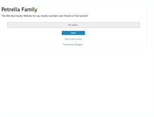 Tablet Screenshot of petrellafamily.blogspot.com