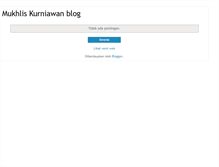 Tablet Screenshot of mukliskurniawan.blogspot.com