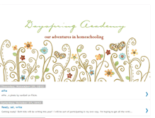 Tablet Screenshot of dayspringhomeschool.blogspot.com