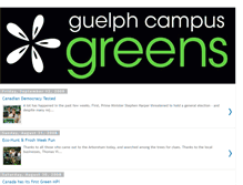 Tablet Screenshot of guelphcampusgreens.blogspot.com