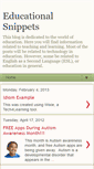 Mobile Screenshot of educationalsnippets.blogspot.com
