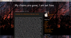 Desktop Screenshot of mychainsaregoneiamsetfree.blogspot.com