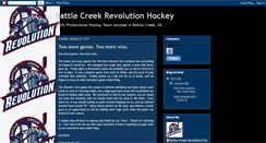 Desktop Screenshot of battlecreekrevolutionhockey.blogspot.com