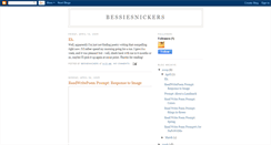 Desktop Screenshot of bessiesnickers.blogspot.com