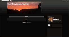 Desktop Screenshot of greysagejourney.blogspot.com