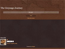 Tablet Screenshot of greysagejourney.blogspot.com