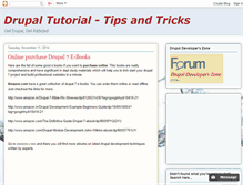 Tablet Screenshot of drupaltutorial4u.blogspot.com