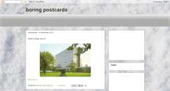 Desktop Screenshot of boringworldpostcards.blogspot.com