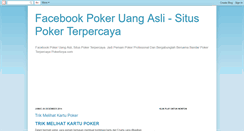 Desktop Screenshot of facebookpokeruangasli.blogspot.com