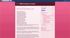 Desktop Screenshot of differenttypesofclocks.blogspot.com