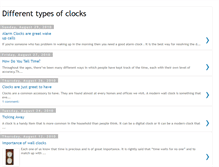 Tablet Screenshot of differenttypesofclocks.blogspot.com