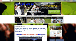 Desktop Screenshot of all-cricket-tv.blogspot.com