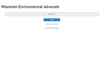 Tablet Screenshot of environmentaladvocate.blogspot.com
