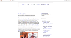 Desktop Screenshot of healthconsciouspeoples.blogspot.com