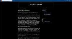 Desktop Screenshot of glucosamineinfo.blogspot.com