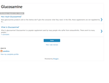 Tablet Screenshot of glucosamineinfo.blogspot.com