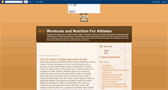 Desktop Screenshot of collegeworkoutsandnutrition.blogspot.com