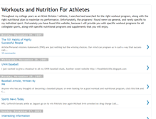 Tablet Screenshot of collegeworkoutsandnutrition.blogspot.com