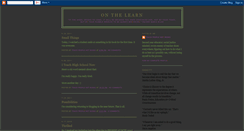 Desktop Screenshot of onthelearn.blogspot.com