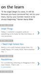 Mobile Screenshot of onthelearn.blogspot.com