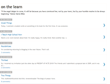 Tablet Screenshot of onthelearn.blogspot.com