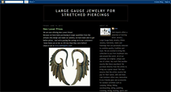 Desktop Screenshot of largegaugejewelryforstretchedpiercing.blogspot.com