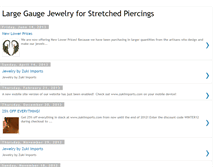 Tablet Screenshot of largegaugejewelryforstretchedpiercing.blogspot.com