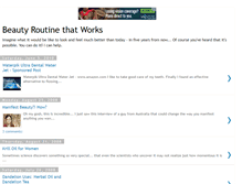 Tablet Screenshot of beautyroutinethatworks.blogspot.com
