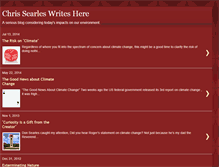 Tablet Screenshot of chrissearles.blogspot.com