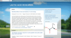 Desktop Screenshot of lactic-acid-research.blogspot.com