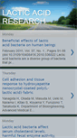 Mobile Screenshot of lactic-acid-research.blogspot.com