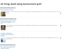 Tablet Screenshot of deathdyingbereavementgr.blogspot.com