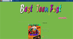 Desktop Screenshot of best-teen-fest.blogspot.com