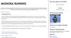 Desktop Screenshot of muskokarunning.blogspot.com