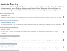 Tablet Screenshot of muskokarunning.blogspot.com