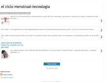 Tablet Screenshot of elciclomenstrualtecnologia.blogspot.com