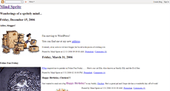 Desktop Screenshot of mindsprite.blogspot.com