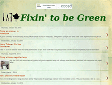 Tablet Screenshot of fixintobegreen.blogspot.com