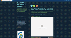 Desktop Screenshot of culturaracionalvideos.blogspot.com