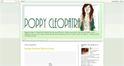 Desktop Screenshot of poppycleopatra.blogspot.com